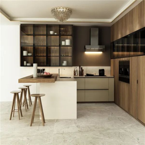 Kitchen Set HPL Motif Kayu